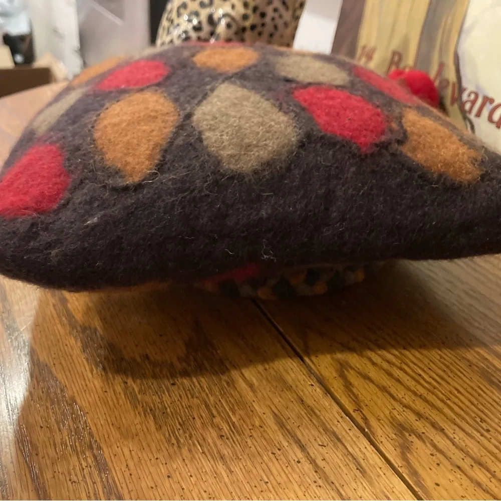 Rising Tide Felted Wool Shoulder Bag Handmade  - Multicolored - NWT